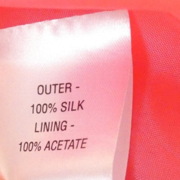 Pink Holiday Party Silk Dress Sz 8 Chiffon L.K.Bennett Couture Ruched Sleeveless - Picture 11 of 13